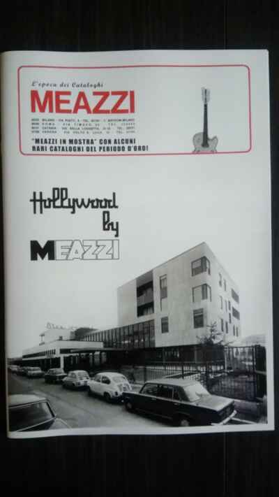 Catalogo MEAZZI Hollywood strumenti musica chitarre batteria amplificatore basso