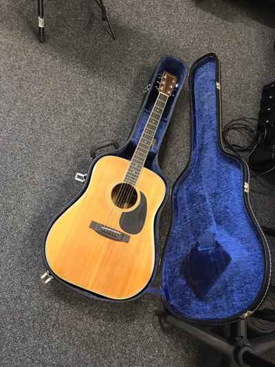 Yamaki F135 acoustic guitar vintage copy Martin D35 Japan 1970s excellent w / case