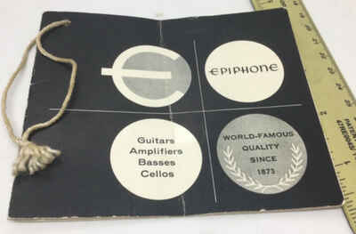 VINTAGE USA EPIPHONE FT-79 Texan Guitar Hang Tag