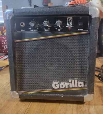 Vintage Working GG-20 Gorilla 30 Watt Amplifier Vintage 1987 Has Original Tag