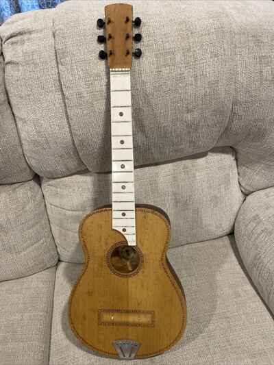 Vintage Late 60s Italy Bontempi Toy Guitar Body Neck Parts As Is