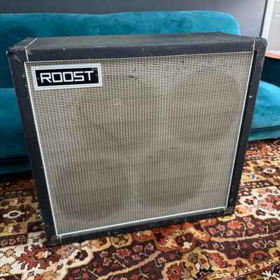 Vintage 1970s Roost Offset 4x12 Guitar Amplifier Speaker Cabinet w /  Fane 122581