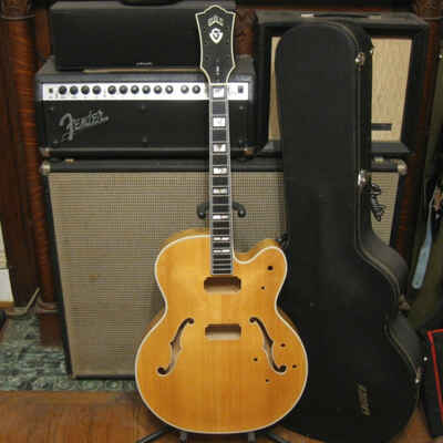 Vintage 1986 Guild X-500 Stuart Flame Maple Blond Guitar Body Neck w /  Case