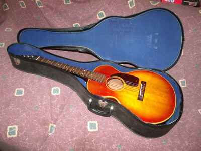 Vintage 1960 Gibson LG 3 / 4 acoustic guitar VG w / oc No Cracks / Repairs!