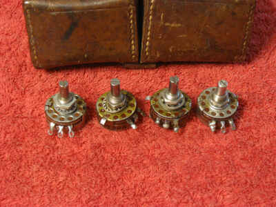 4 Vintage 1950s 1960s Allen Bradley Potentiometers Pots Guitar Amp Amplifier