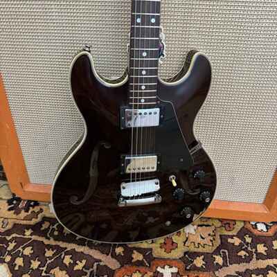 Vintage 1980s Aria Pro II TA30 Walnut Japan 335 Electric Guitar w /  Columbus Neck