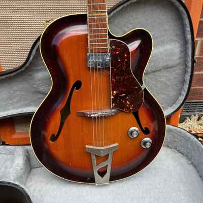 Vintage 1961 Roger Junior CA Rossmeisl Archtop Guitar w /  Pickup OHSC *1960s*