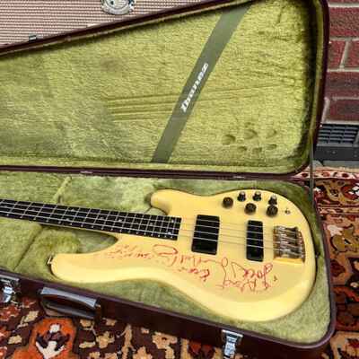 Vintage 1984 Ibanez Musician MC924 Bass Guitar *Signed Jack Bruce Noel Redding*