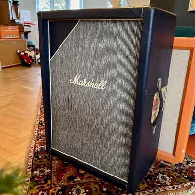 Vintage 1967 Marshall Pinstripe 1x18 Goodmans Audiom Guitar Amplifier Cabinet