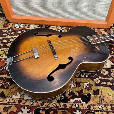 Vintage 1930s Cromwell Gibson Kalamazoo Model G4 Sunburst Archtop Guitar Cased