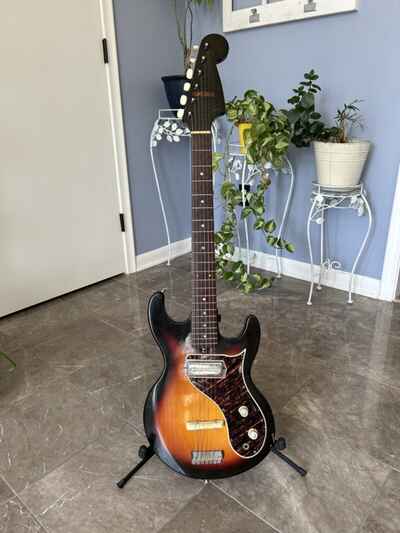 Hy-Lo Vintage Double Cut 1960s Guitar- 3 Tone Sunburst, with original case