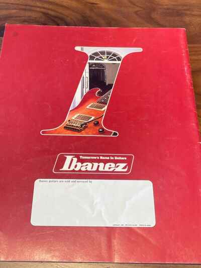 1983-1984  Ibanez Roadstar II and Artist electric guitar catalog Japan
