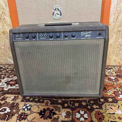 Vintage 1962 1963 Fender Deluxe Brownface 6G3 1x12 20w USA Amplifier Combo 1960s