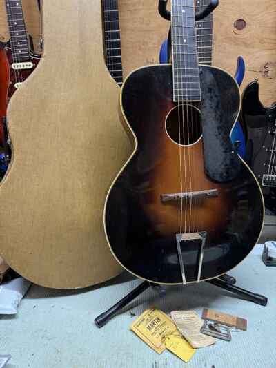 Vintage Pre-war Kay Kraft Deluxe K20 Archtop Guitar W Zorzi, Geib Hard Case