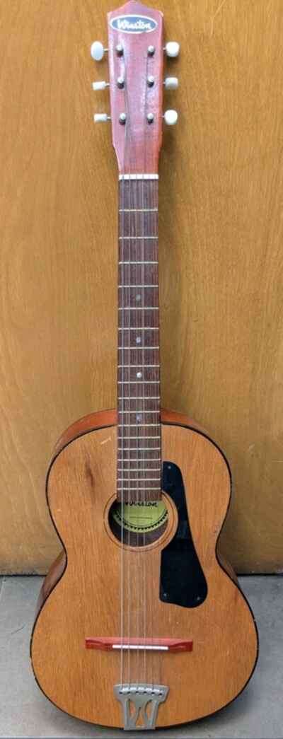 Vintage 1968 Winston Model 1934 3 / 4 Size Parlor Japan Acoustic Guitar