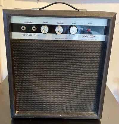 Epiphone E75 Guitar Amplifier Vintage 1974 Solid State Tremelo 16 Watts Nice!