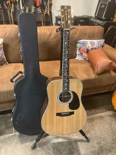 K Yairi YW700 (Life Of Tree) model dreadnought guitar handcrafted in Japan 1980