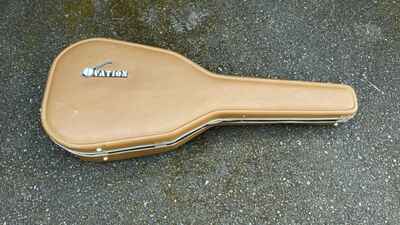 Vintage Ovation Guitar Hard Case ?? Brown with Amber Interior