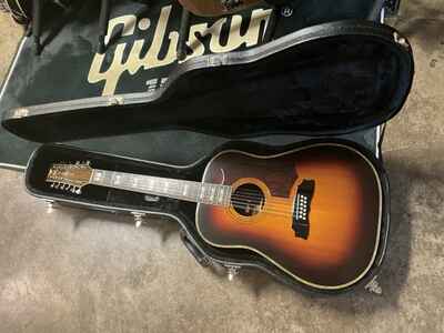 Morris MGB60-12 rare vintage acoustic 12 string guitar Sunburst Japan 1980s-1990