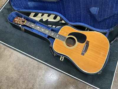 Aria W-400 Acoustic Dreadnought guitar made in Japan 1970s B Rosewood excellent