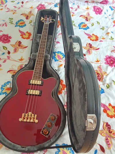 EPIPHONE Allen Woody Rumblekat Bass Wine Red / E-Bass  / Mit Koffer  /  Neuwertig / TOP