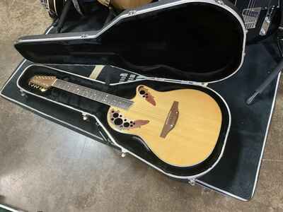 Ovation celebrity model CS-245 12string acoustic electric guitar 1980s mint / case