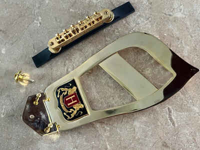 Hagstrom Viking II 67 guitar bridge gold tailpiece