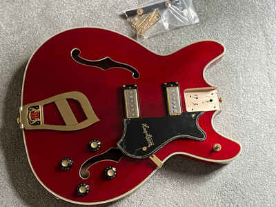 Hagstrom Viking II 67 guitar body Wild Cherry Transparent loaded