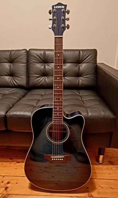BARGAIN - Levin Electro Acoustic Cutaway Guitar WITH Hard Case, Tuners  & Books