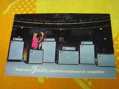 Original 1969 Fender Guitar Amplifier Owners Guide Silverface Amp Brochure
