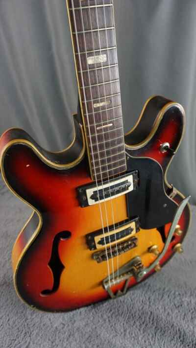 Firstman Semi Hollow Body 1960s rare - Sunburst Japan