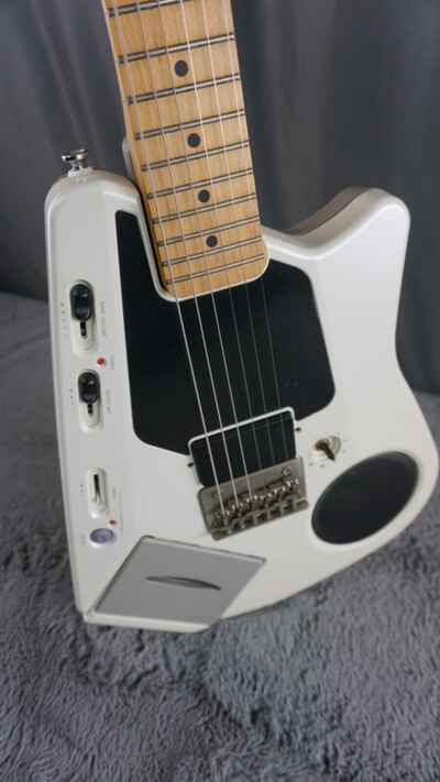 Casio EG-5 - White Cassette Player Guitar 1980s