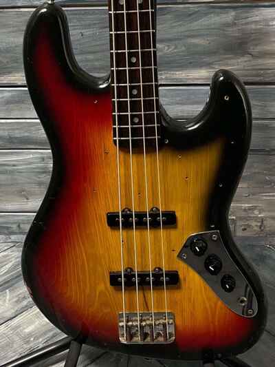 Used Greco JB 800 Japanese made 4 String Electric Bass with Gig Bag- Sunburst