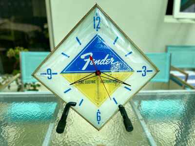 Extremely Rare Vintage 1963 Fender Guitar Dealers PAM Clock Original