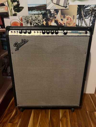 1970s Fender Bassman Ten Combo Amp 50 Watt 2 Channel Guitar Tube Amplifier 4x10