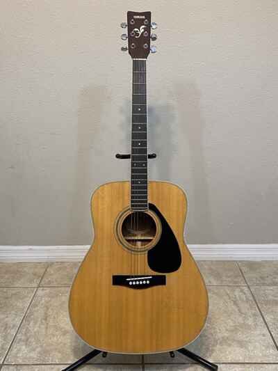 Vintage Signed Yamaha FG-420A Acoustic Guitar Six String Right Handed With Case