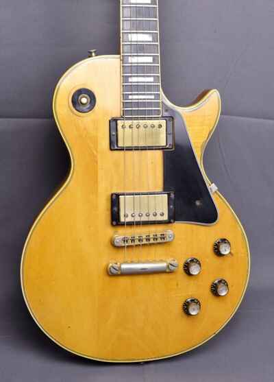 RARE Vintage 1976 Gibson Les Paul Custom Natural +OHSC LP 1970s