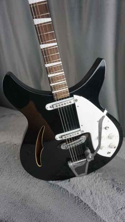 Guyatone SG42T 1960s - Black Super Rare Double Cut Japan