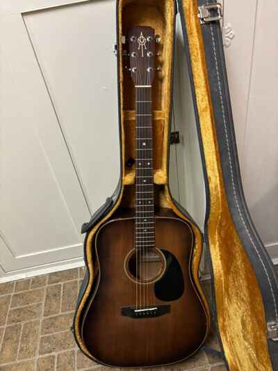 1981 Alvarez Acoustic Guitar Brown Vintage