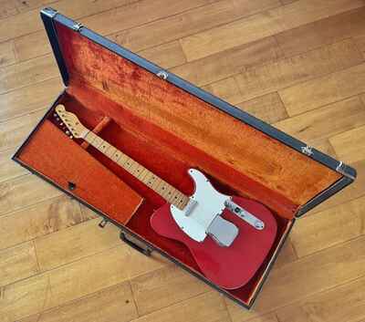 1966 Fender Telecaster Candy Apple Red Metallic Custom Color 100% original