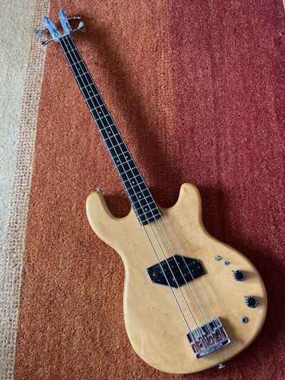 1979 Kramer DMZ4001 Electric Bass Guitar Natural With Original Hardshell Case