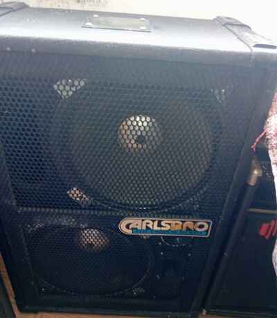 VINTAGE CARLSBRO PA CAB LOADED WITH 12 INCH SPEAKERS PROBABLY MADE BY FANE