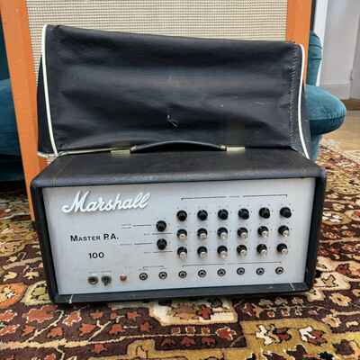 Vintage 1975 Marshall JMP Master PA 100w EL34 Valve Amplifier Head w Cover 1970s