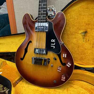 Vintage 1970 1971 1972 Gibson EB2D Sunburst Bass Guitar w /  OHSC *1970s* Ex JLR