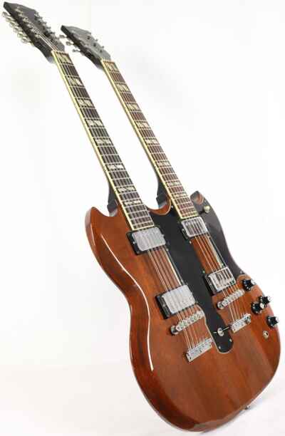 1974 Gibson EDS-1275 Double-Neck Walnut Electric Guitar w /  Original Case
