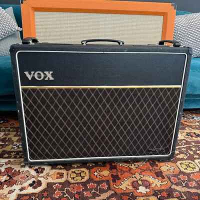 Vintage 1965 Vox AC30 Top Boost 2×12 Guitar Valve Amplifier Combo 1960s w /  Pedal