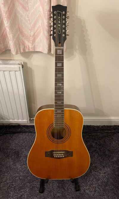 Eko Ranger 12 String Acoustic Guitar - Playable But Needs TLC