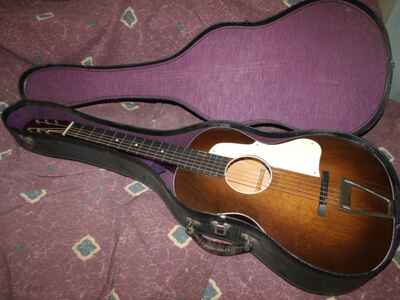 Vintage ca 1940 Richter parlor guitar Not Rare but  Still Cool Harmony-built VG