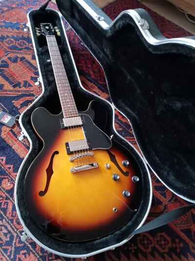 Epiphone Inspired by Gibson ES-335 Vintage Sunburst & Gator Hard Case