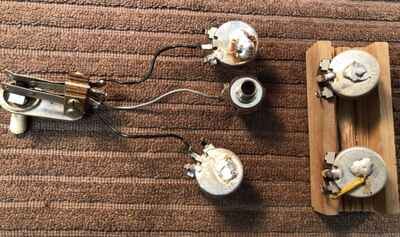 1964 set of Gibson 250k  SG pots vintage Original